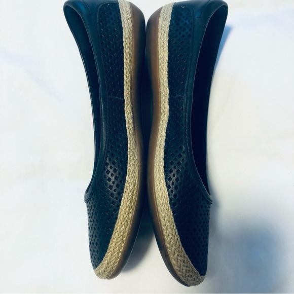 Clarks Women's Danelly Adira - Size 6.5 M - Black Espadrille Ballet Flat Slip on - Picture 5 of 12